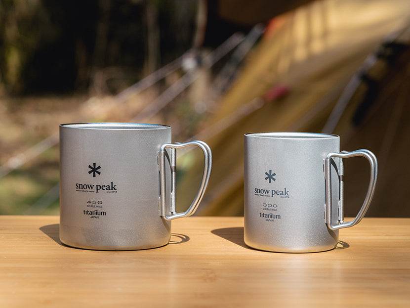 New: Renewed Ti-Double Mugs | Snow Peak