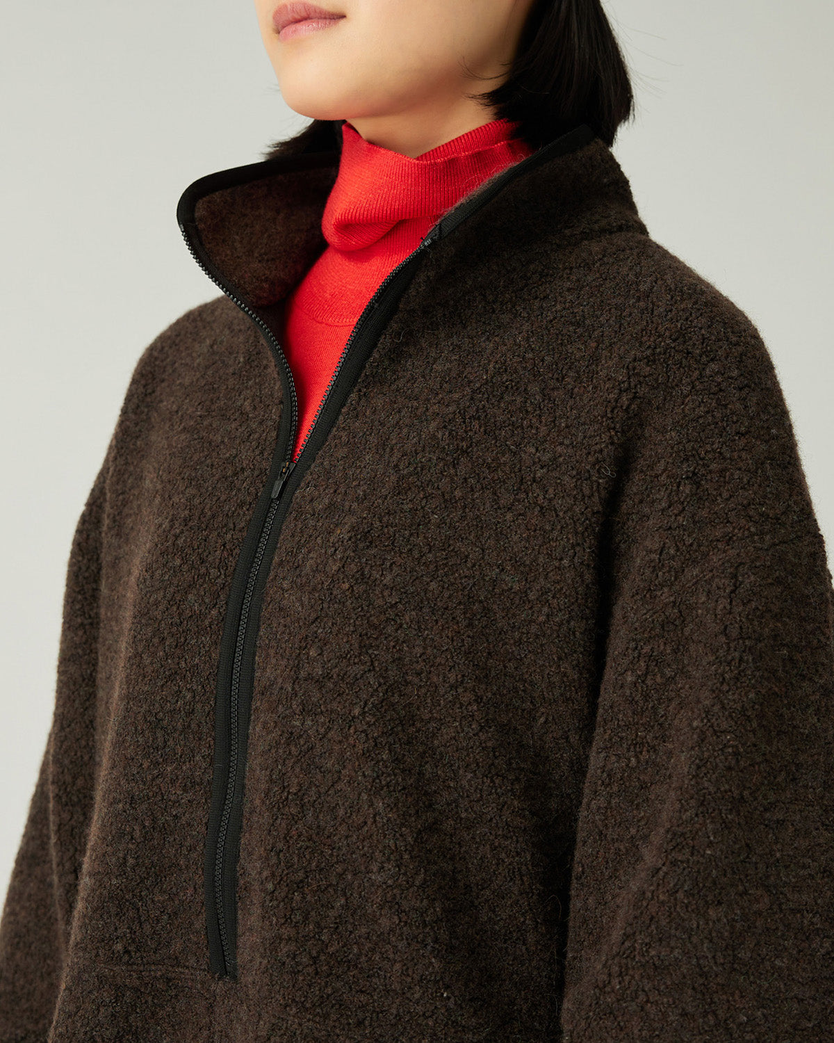 Recycled Wool Boa Pullover