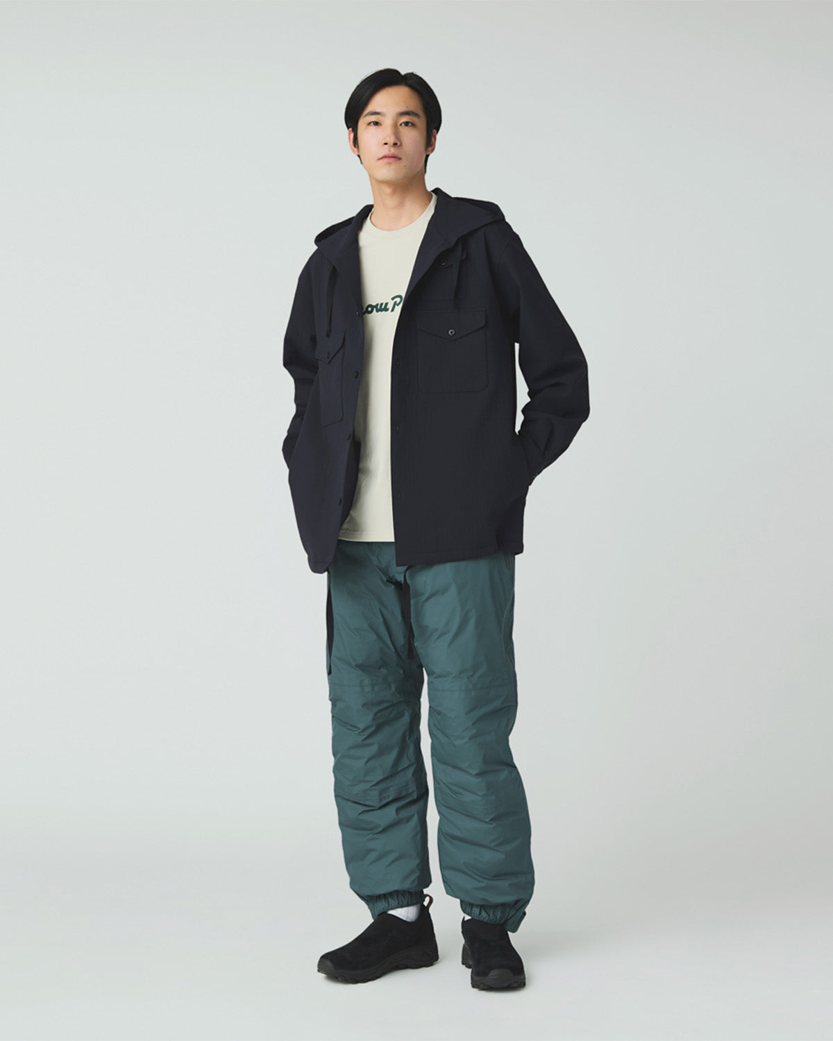 Easy Cloth Hooded Shirt