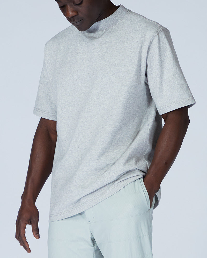 Recycled Cotton Mockneck T-Shirt