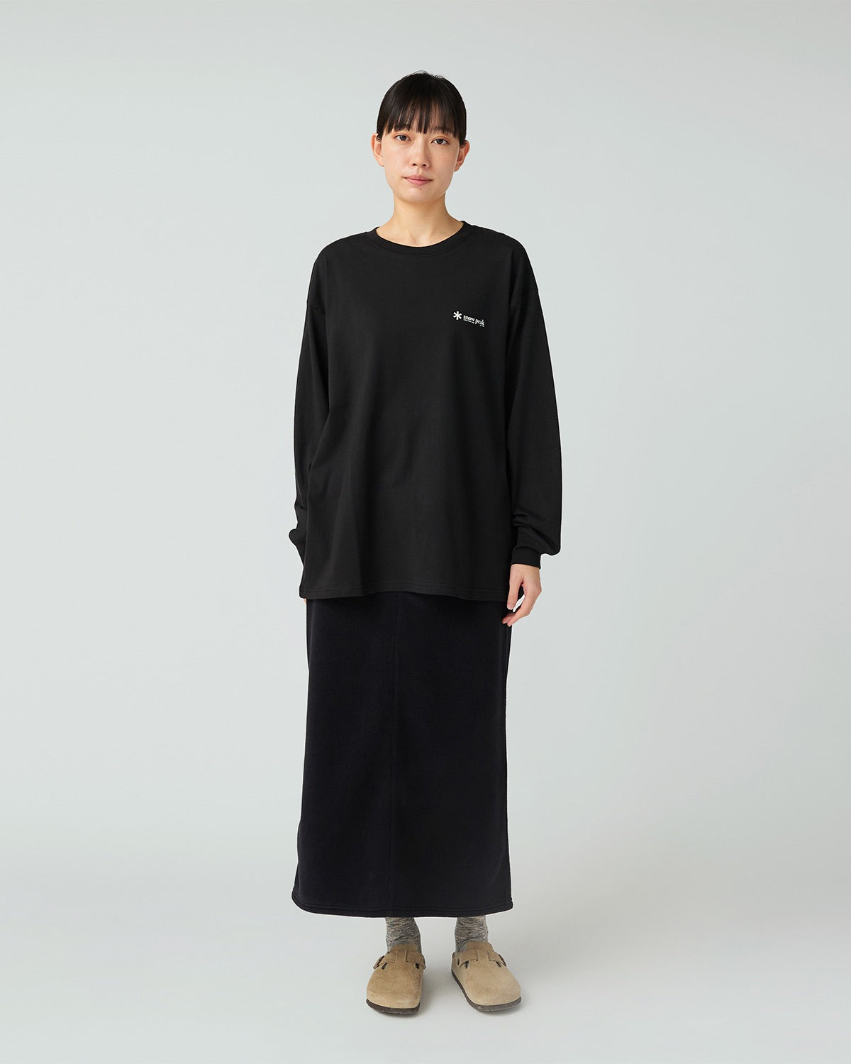 Soft Cotton Relaxed Logo L/S T-Shirt